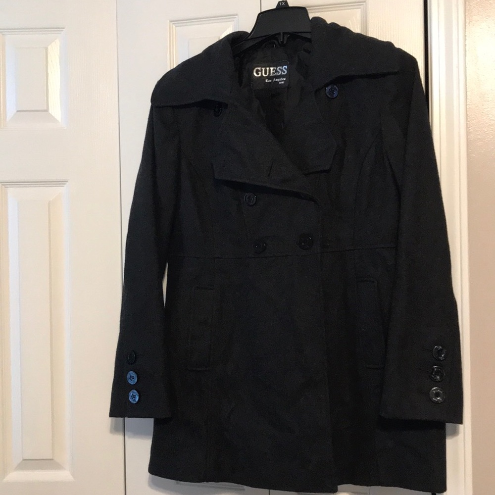 Guess charcoal Pea Coat